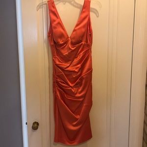 Beautiful cache salmon colored formal dress size 2